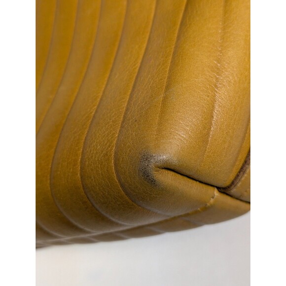 Madewell The Mini Transport Crossbody Bag Bubble Pleat Tan Casual Everyday Purse - Picture 10 of 16